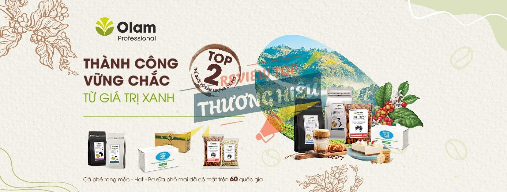 Các sản phẩm chủ lực của Olam Việt Nam