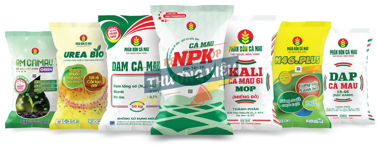 Các sản phẩm chủ lực của Phân bón Cà Mau