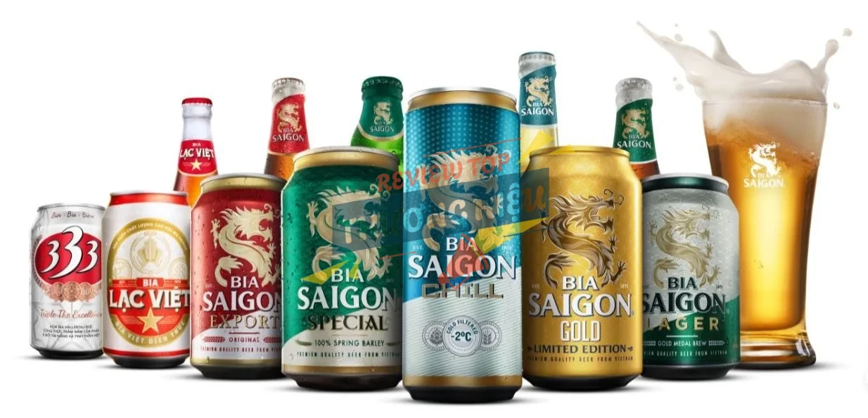 Sản phẩm bia của Sabeco đa dạng