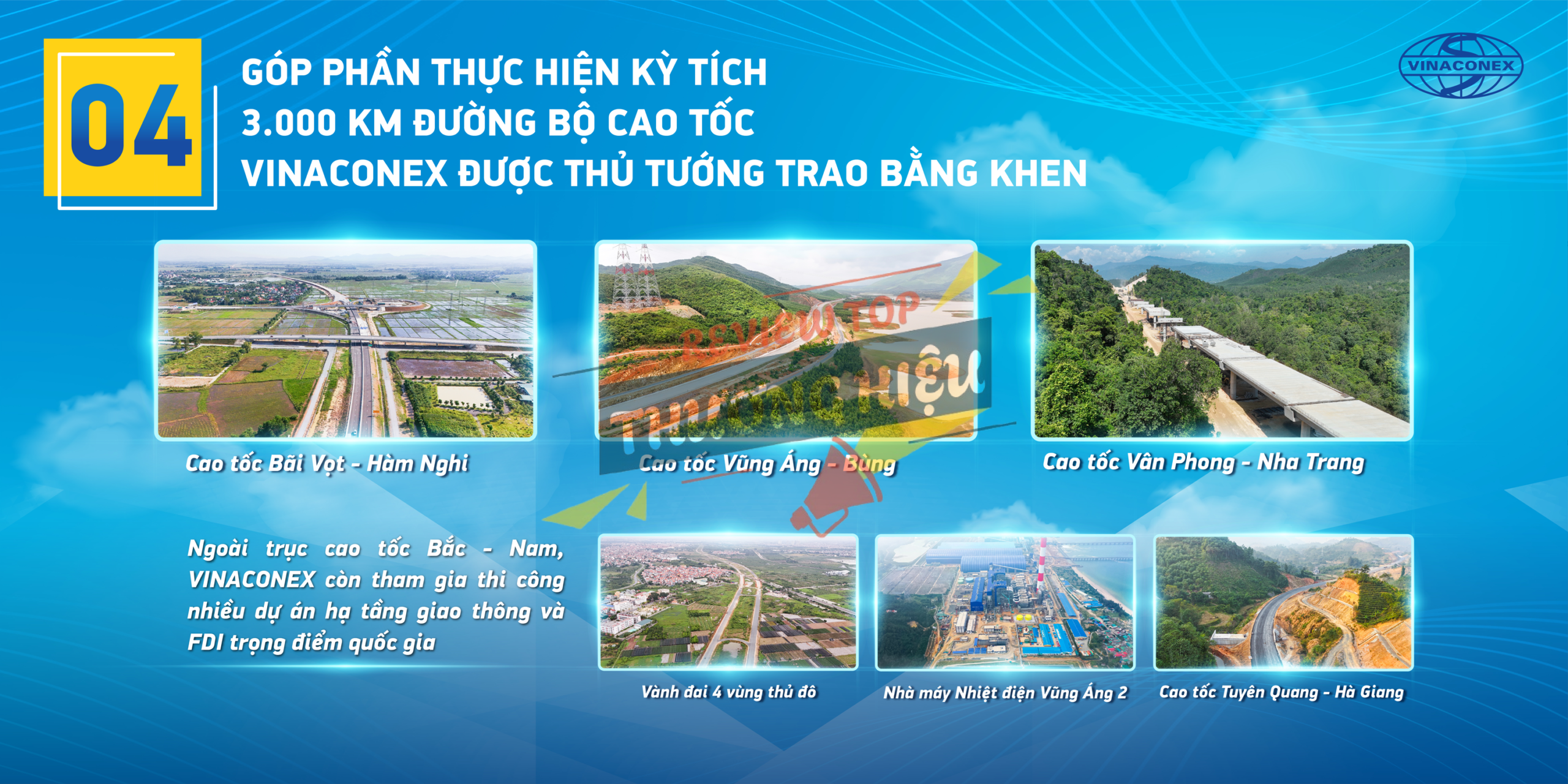 Các dự án tiêu biểu khẳng định năng lực Vinaconex (Chất lượng dự án Vinaconex)