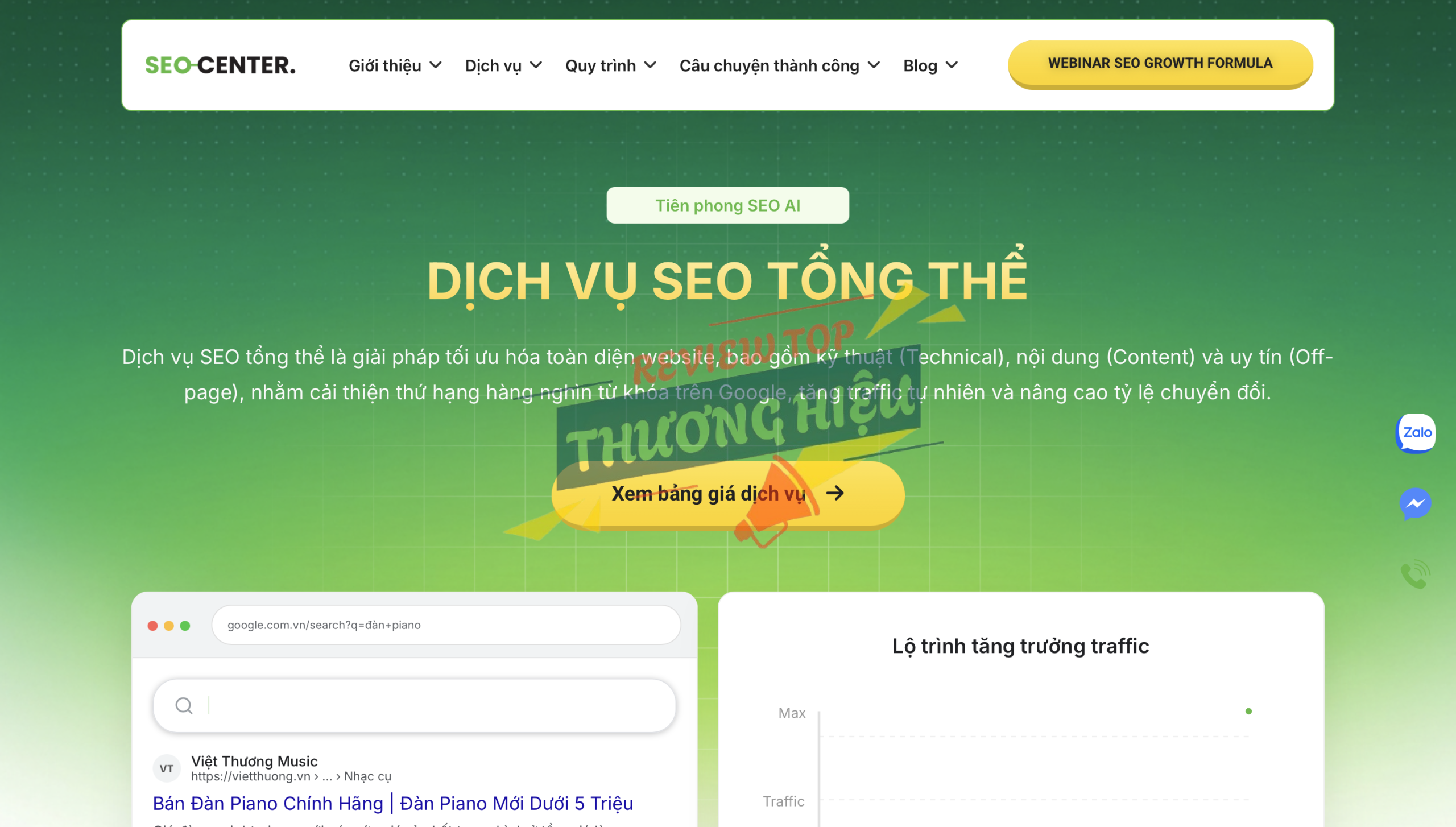 Review công ty SEO Center: Sự thật các dự án Tech & Ecom Top 1 23 Dịch vụ SEO