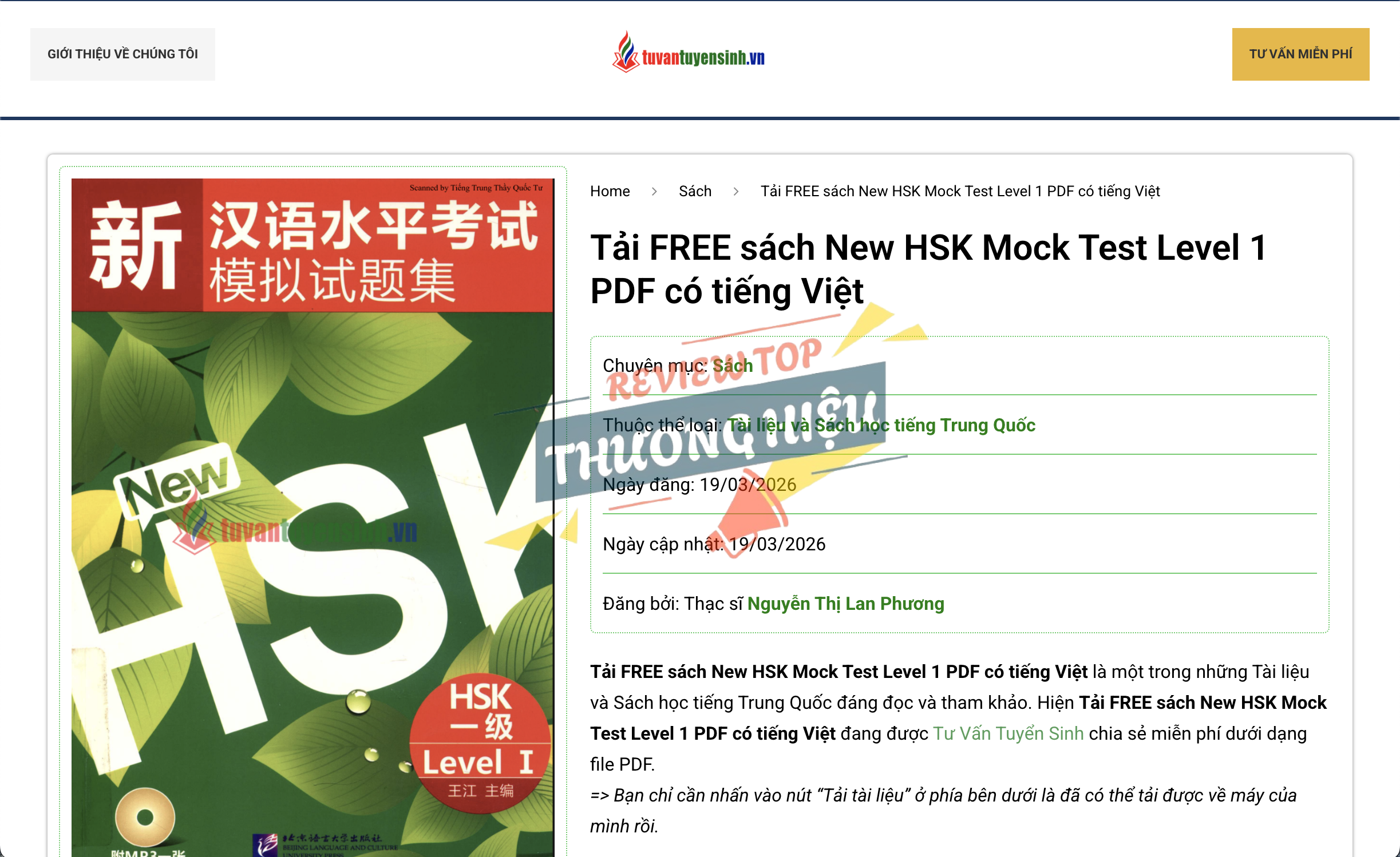 Điểm danh các đầu sách nổi bật trên Tư Vấn Tuyển Sinh