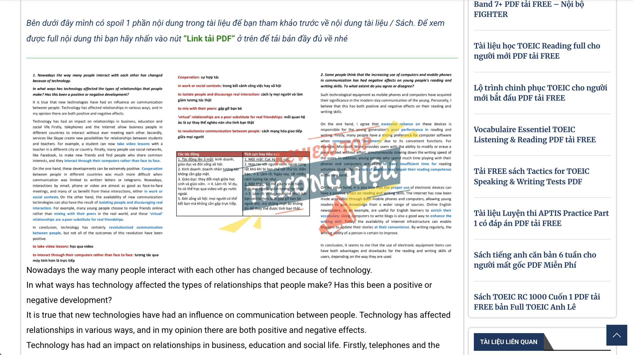 Giá trị thực tế và lợi ích cốt lõi tài liệu PDF mang lại