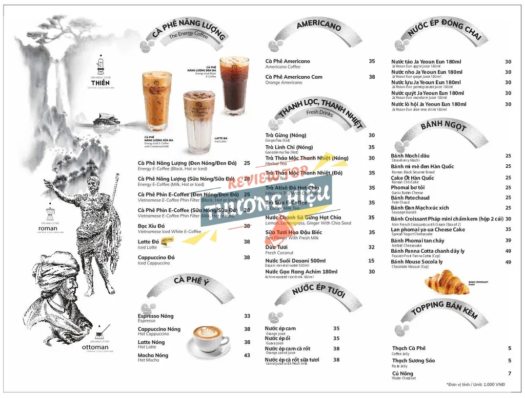 Review Tập Đoàn Trung Nguyên Legend Có Uy Tín Không? 15 Không gian, dịch vụ và menu đồ uống