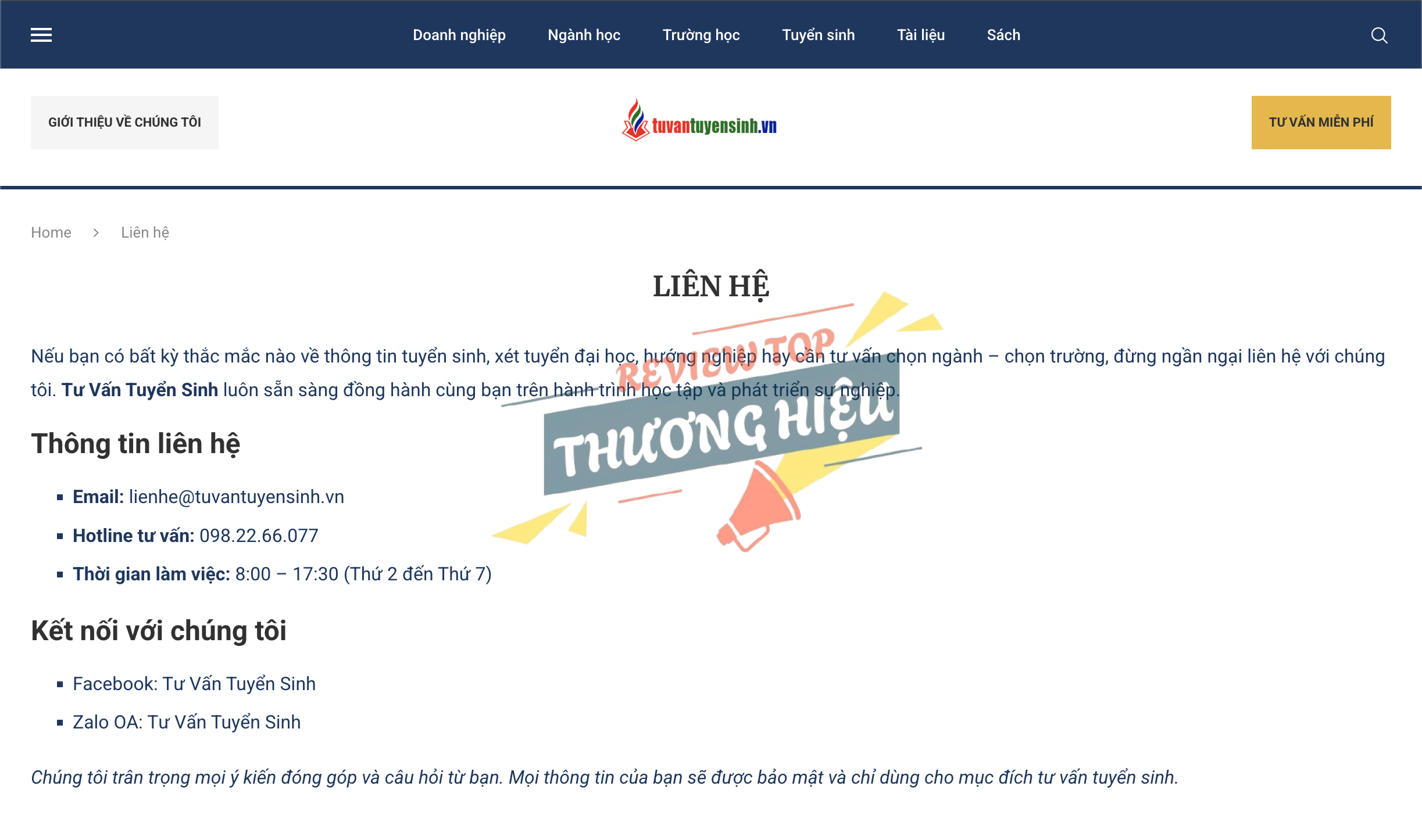 Phân tích tính năng và dịch vụ cốt lõi của Tư Vấn Tuyển Sinh