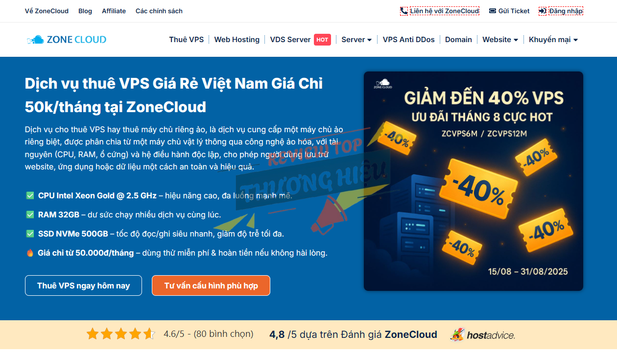 Vì sao nên thuê VPS giá rẻ tại ZoneCloud