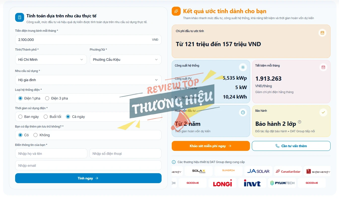 Dự toán tài chính minh bạch tại DAT Universal
